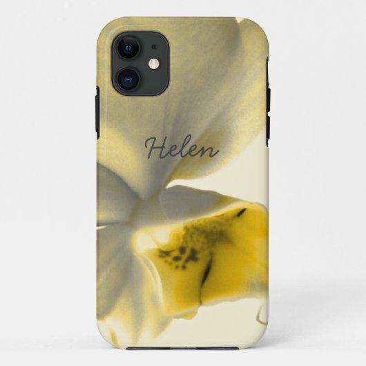 Künstlerische Blume in Gelb Tones Case-Mate iPhone Hülle (Rückseite)
