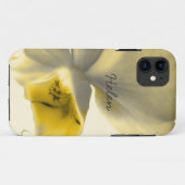 Künstlerische Blume in Gelb Tones Case-Mate iPhone Hülle (Rückseite (Horizontal))