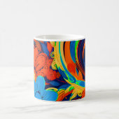 Künstlerische Blume Kaffeetasse (Mittel)