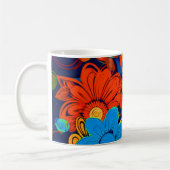 Künstlerische Blume Kaffeetasse (Links)
