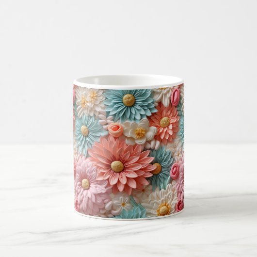 Künstlerische Blume Kaffeetasse (Mittel)