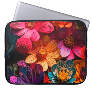 Künstlerische Blume Laptopschutzhülle