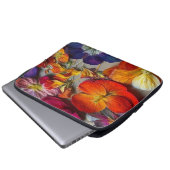 Künstlerische Blume Laptopschutzhülle (Vorne Knopf)