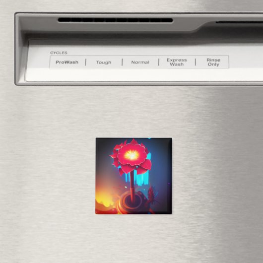 Künstlerische Blume Magnet (In Situ (Geschirrspüler))