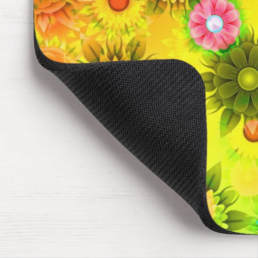 Künstlerische Blume Mousepad (Ecke)