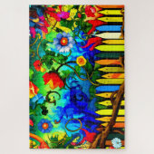 Künstlerische Blume Puzzle (Vertikal)