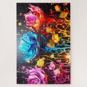 Künstlerische Blume Puzzle (Vertikal)