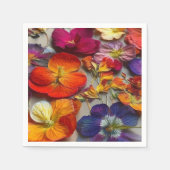 Künstlerische Blume Serviette (Vorderseite)