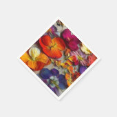 Künstlerische Blume Serviette (Ecke)