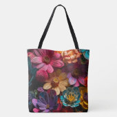 Künstlerische Blume Tasche (Rückseite)