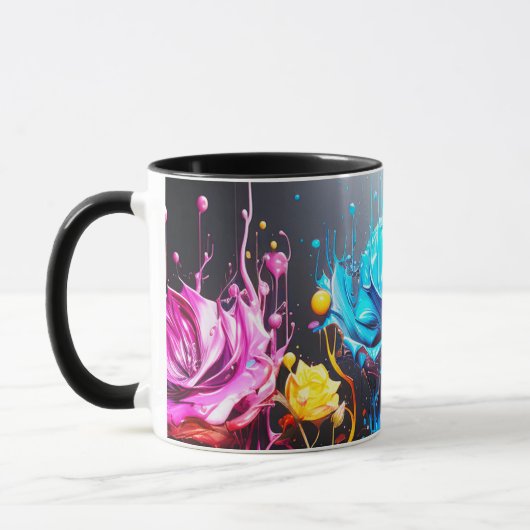 Künstlerische Blume Tasse (Links)