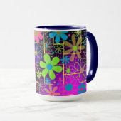 Künstlerische Blume Tasse (VorderseiteRechts)