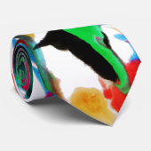 Künstlerische Blumen Krawatte (Gerollt)