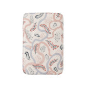 Künstlerische Blumenmuster, dekorative Herbstdekor Badematte (Vorderseite Vertikal)