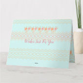 Künstlerische Blütenfarbe Karte (Rückseite)