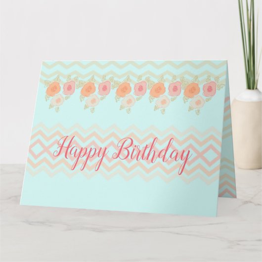 Künstlerische Blütenfarbe Karte (Vorderseite)