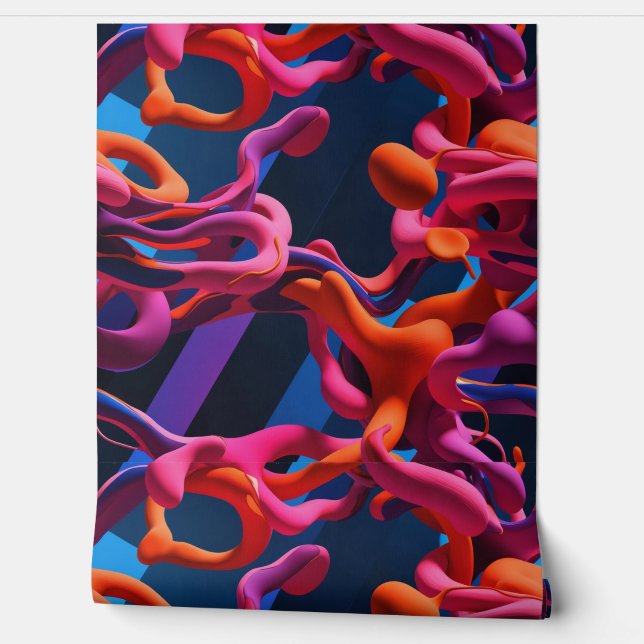 Künstlerische Boldalität Tapete (Abrollen)