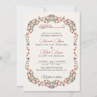 Künstlerische Botanische Florale Paisley Muslim Ho