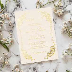 Künstlerische Botanische Florale Paisley Muslimisc Folieneinladung