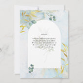 Künstlerische botanische Vegetation Einladung (Rückseite)