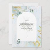 Künstlerische botanische Vegetation Einladung (Rückseite)