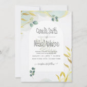 Künstlerische botanische Vegetation Einladung (Vorderseite)