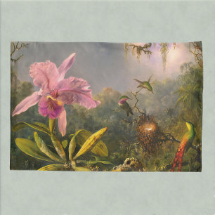 Künstlerische brasilianische Kattelya Orchid und 3 Kissenbezug