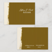 Künstlerische Brushstrokes-Rost Erde-Farben Visitenkarte (Vorne/Hinten)