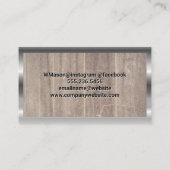 künstlerische Bürste | Holz | Schere Visitenkarte (Rückseite)