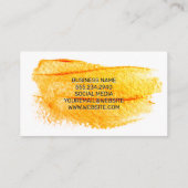 künstlerische Bürste | Makeup Brush-Symbol Visitenkarte (Rückseite)