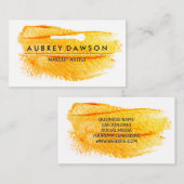 künstlerische Bürste | Makeup Brush-Symbol Visitenkarte (Vorne/Hinten)