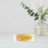 künstlerische Bürste Mini Visitenkarte (Stehend Vorderseite)