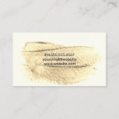 künstlerische Bürste Visitenkarte (Rückseite)