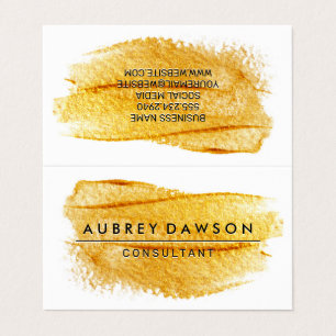 künstlerische Bürste Visitenkarten