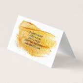 künstlerische Bürste Visitenkarten (Rückseite)