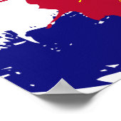 Künstlerische Colorado Flag Spritzer Poster (Ecke)