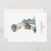 Künstlerische Comic Kinder Alte Postkarte (Vorne/Hinten)