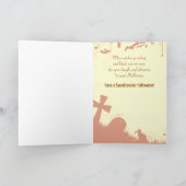 Künstlerische, Coole Silhouette-Hexenkarte Karte (Innenseite)