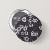 Künstlerische Daisies Button (Vorne & Hinten)