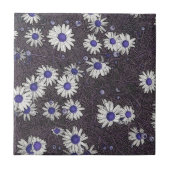 Künstlerische Daisies Fliese (Vorderseite)
