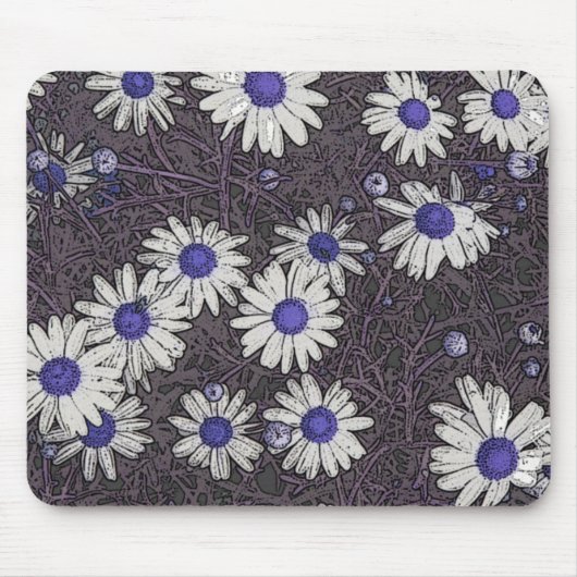 Künstlerische Daisies Mousepad (Vorne)