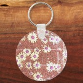 Künstlerische Daisies Schlüsselanhänger (Vorderseite)