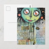 Künstlerische Damen 10 Postkarte (Vorne/Hinten)