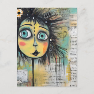 Künstlerische Damen 12 Postkarte