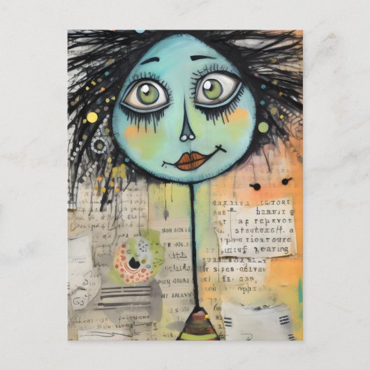 Künstlerische Damen 2 Postkarte (Vorderseite)