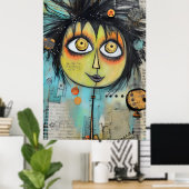 Künstlerische Damen 3 Poster (Heimbüro)