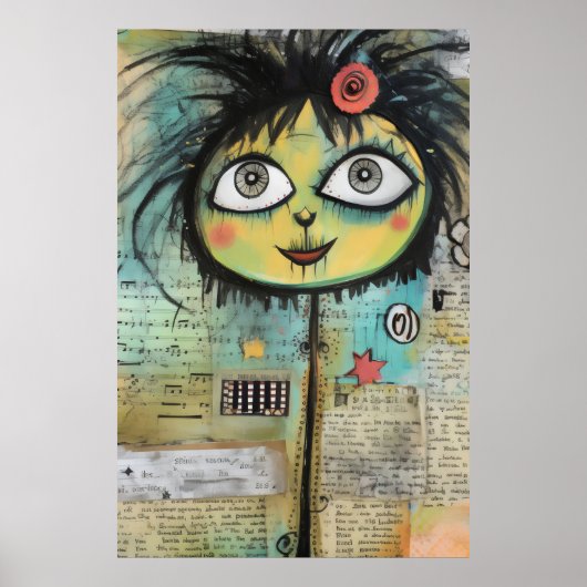 Künstlerische Damen 4 Poster (Vorne)