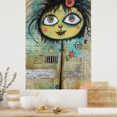 Künstlerische Damen 4 Poster (Küche)