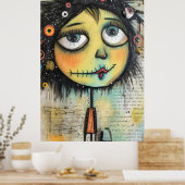 Künstlerische Damen 6 Poster (Küche)