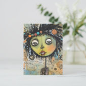 Künstlerische Damen 7 Postkarte (Stehend Vorderseite)